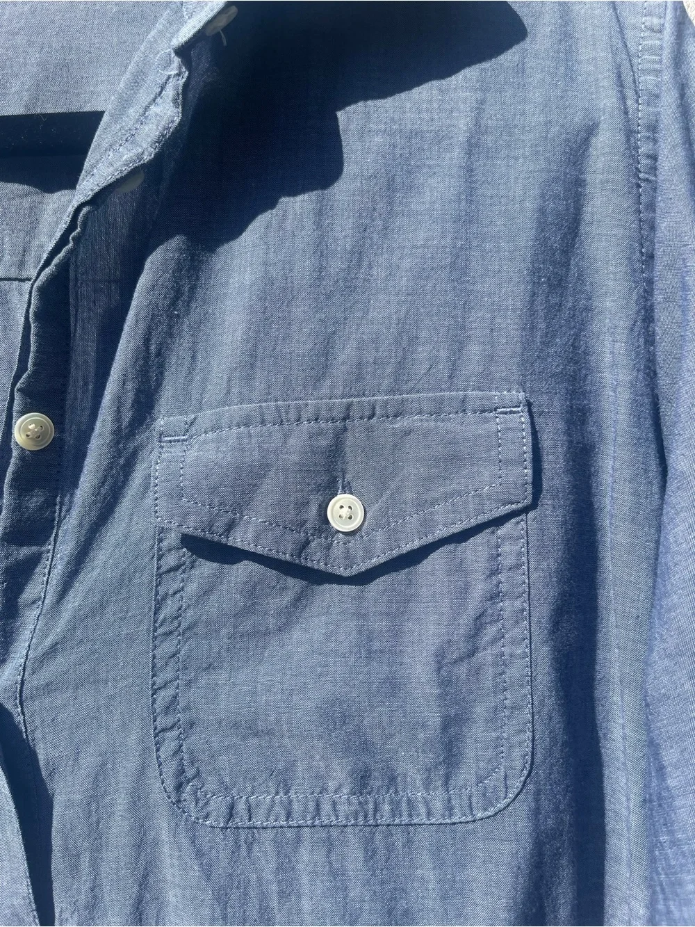 J. Crew Light Chambray Blue Tunic Mini Dress